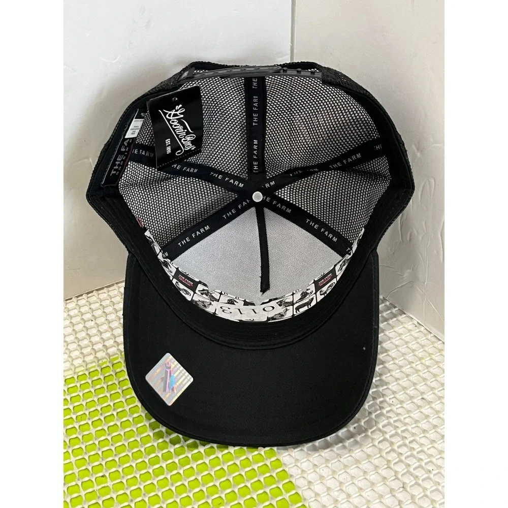 Goorin Bros The Farm Bestie Dog Trucker Hat Black Snapback 101-1782 MSRP$40 NEW